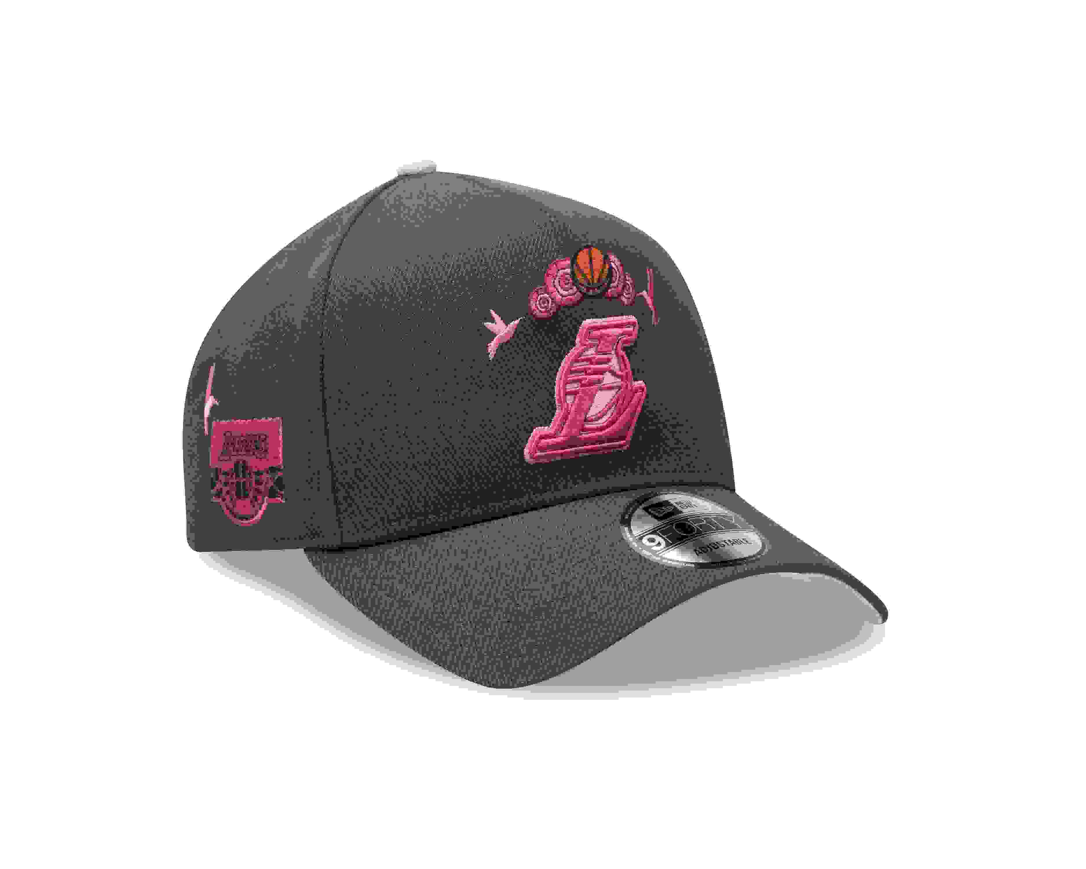 New Era Los Angeles Lakers 9FORTY Dia De Los Muertos Grey Snapback Hat